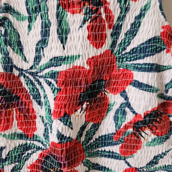 ZARA Floral peplum blouse - Picture 4 of 6